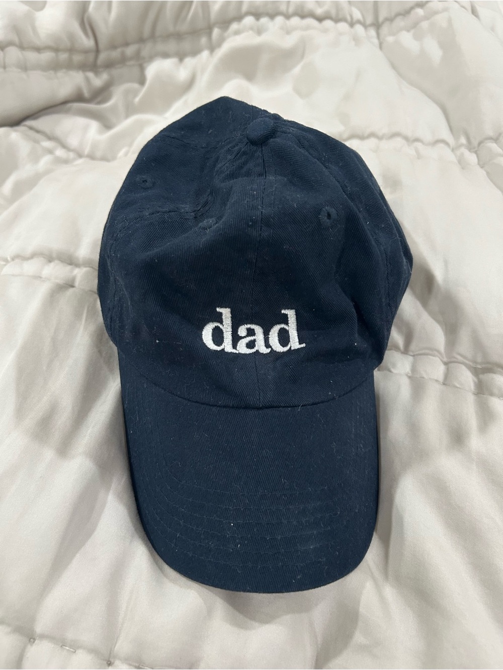 Navy "dad" Embroidered Baseball Cap